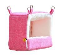 Cama para loros | Hamaca climatizada con 5 niveles de temperatura | Casa de pájaros de felpa gruesa de invierno, para cacatúas, conuras, inseparables, hámsters, cacatúas para interiores y exteriores