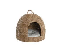 Cama para mascota Home ESPRIT Cueva Seagrass/Blanco natural 49 x 49 x 48 cm