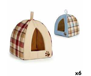 Cama para mascota Mascow 33 x 45 x 33 cm A cuadros (6 Unidades)