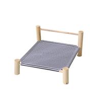 Cama para Mascotas Cama de campamento for gatos, cama for mascotas, cama de campamento for gatos for todas las estaciones, hamaca de madera desmontable y lavable for gatos fuera del suelo Cama para Pe