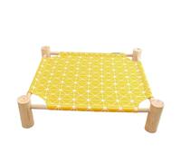 Cama para Mascotas Cama de campamento for mascotas extraíble y lavable, cómoda cama for gatos for las cuatro estaciones, cama for gatos de madera de pino, hamaca for perros Cama para Perros(4)