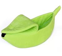 Cama para Mascotas Camas para Perros Cama De Perro Portátil En Forma De Plátano Lindo Suave Cálido Cojín Para Mascotas Nido De Perro Para Dormir Mascotas Cachorro Perros Hogar Cama Perro cama gato cue