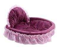Cama para mascotas, casa para mascotas, caseta para perros, suministros para mascotas, cama de princesa bonita, nido de peluche de encaje, nido para mascotas, nido para gatos, nido de algodón