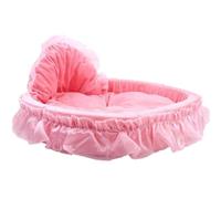 Cama para mascotas, casa para mascotas, caseta para perros, suministros para mascotas, cama de princesa bonita, nido de peluche de encaje, nido para mascotas, nido para gatos, nido de algodón
