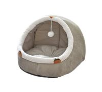 ＡＷＨＡＯ Cama para Mascotas con Dibujos Animados, Cueva para Gatos, Nido semicerrado, cómoda Perrera con Pelota de Juego, casa para Mascotas, Tienda de campaña, B, L