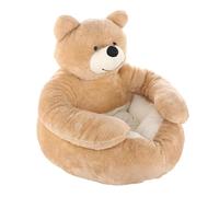 Cama para mascotas en forma de oso | Camas de felpa suave en forma de oso | Alfombra lavable para gatos y abrazos | Lindas camas para perros de oso abrazador | Camas cálidas y suaves para perros |