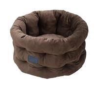 Cama para mascotas lavable con borde elevado, cama grande para gatos con base antideslizante, para Navidad, invierno, interior y exterior