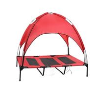 Cama para Mascotas Tienda al aire libre extraíble y lavable, cama for acampar for perros, cama for perros, sombrilla, nido transpirable for mascotas, perrera grande for perros Cama para Perros(Red,M(7