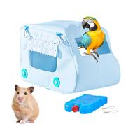 Cama para pájaros para jaula | Accesorios para jaula de pájaros - Nido de casa de loros con forma de coche refrescante, suministros para mascotas para pájaros amores, conure, pinza, hámster, animales