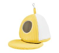 Cama para pájaros para jaula, suministros cálidos para mascotas, casa de pájaros de invierno, hamaca para mascotas, para loro, pinza, guacamayo, cacatúa, áfrica, gris, para interiores y exteriores