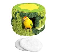 Cama Para Pájaros: Tienda De Campaña De Forro Polar, Refugio Térmico, Hábitat De Invierno, Percha De Descanso Para El Hogar De Aves, Forros Extraíbles Para Retiro De Cacatúas | Cama Para Roedores, Rop