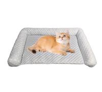 Cama para perro, alfombrilla refrescante para mascotas, comodidad de seda de hielo, almohadilla de dormir portátil, para viajes de verano, camping, 30 x 20 pulgadas, azul, 1 pieza (tamaño M), 35 x 25
