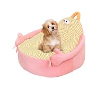 Cama para perro, cama calmante para cachorros y , lindo de sofá de dibujos animados para cachorros, muebles para sala de estar, interior, suelo de perrera, patio al aire libre
