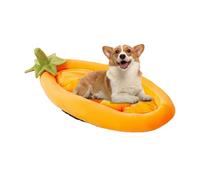 Cama para Perro | Cama para Mascotas pequeñas de Berenjena | cálido Desmontable Antideslizante para Interiores y Exteriores, Camping, Patio, apartamento, jardín, casa, caseta, Jaula esquinera