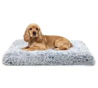 Cama para perro de tamaño mediano, 75 x 50 x 8 cm, funda extraíble y lavable, fondo antideslizante, alfombra ortopédica de felpa, nicho o uso en jaula