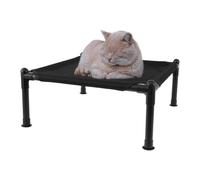 Cama para perro elevada, cama para perro elevado, cama para estructura | metálica, para portátil para perros pequeños o gatos, interior y exterior