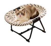 Cama para perro elevada | Hamaca plegable y antideslizante para cuna de bebé, camas elevadas para perros 22,44 x 16,14 x 10,23 pulgadas | Para mascotas cachorro dormir descanso Camping al aire libre