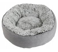 Cama para perro gris M oval PLUSHY 60x60x14cm