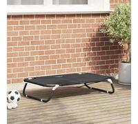 vidaXL Cama plegable para perros negra de tela Oxford y acero