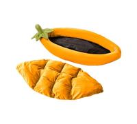 Cama para perro, Non-Slip Washable Warm Pet Nest For Garden, Eggplant Pet Bed, Crate Travel Home Camping Outdoor Apartment Kennel Corner Car Patio