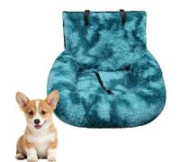 Cama para perro para automóvil, cama calmante para perro, asientos peludos con correas y cojín grueso, fácil de limpiar e instalar en todos los vehículos, para perros grandes y pequeños (S: 23 x 23