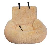 Cama para Perro para Coche, Asiento de Coche para Perro, Cama pequeña Divertida y Peluda con Correas de 24.0 x 24.0 in, extraíble y fácil de Limpiar, Protege de la Suciedad, para Mascotas Grandes p