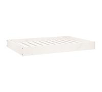 vidaXL Cama para Perros Madera Maciza de Pino Blanco 61,5x49x9 cm Mascotas