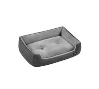 Cama para Perros 85 x 65 x 21 cm Gris Pizarra y Gris Paloma