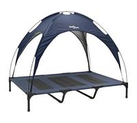 Cama para perros azul marino XL de acero - Cama resistente y duradera para perros grandes, estructura de metal estable, cómodo espacio para dormir para mascotas, ideal para casa y jardín