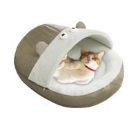 Cama para perros con cueva de la cubierta, cama de cueva, Cama de gato cerrada, Diseño de zapatilla Ninding suave y suave con borde elevado para razas pequeñas Razas grandes Cachorros para personas ma
