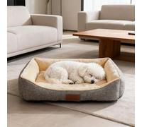 Cama para Perros con Forro Polar Suave, Lavable a Máquina, Antideslizante, Transpirable, Disponible en Varios Tamaños y Colores,relleno de fibra huesca virgen, Cama para Mascotas Pequeños, 40x33cm