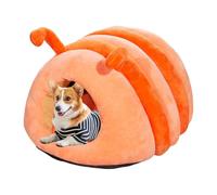Cama para Perros de Invierno, Tienda para Gatos, Cama de Invierno semicubierta para Mascotas, de Felpa Suave para casa de Gatos, Tienda de campaña para Gatos, casa cálida para Mascotas, Med