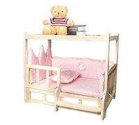 Cama para perros de madera maciza de lujo, con diseño de cubierta superior: se puede almacenar comida para perros, ideal para que duerman cachorros de perros pequeños y grandes, tapete lavable (