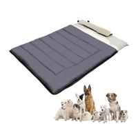 Cama para perros de viaje, saco de dormir de mascotas - Cama de gato con almohada - Artículos de mascotas empacables a prueba de agua para mochila de senderismo de campamento de razas pequeñas grandes