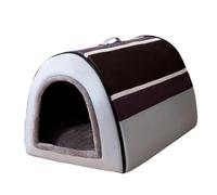 Cama para perros interior 2 en 1, cama extraíble para perro, lavable, acogedora cama cueva con asa, plegable, antideslizante, tienda de campaña cálida para invierno, suministros para mascotas, apto