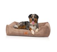 Cama para perros Knuffelwuff Olivia de pana cosida a mano S 70 x 50cm Marrón