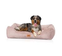 Cama para perros Knuffelwuff Olivia de pana cosida a mano S 70 x 50cm Rosa
