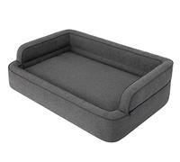 Cama para perros, muebles para animales, cama de gato, funda extraíble, decoración para perros, almohada para perros, cama para dormir, sofá para perros, grafito, XL: 96 x 62 cm