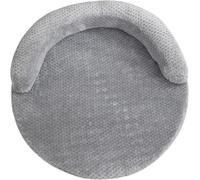 Cama para perros para gatos de interior, cómoda cama extraíble lavable para mascotas, sofá para mascotas pequeñas y medianas, apta para lavar a máquina y secar en secadora (gris claro, grande)