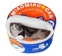 寵幸 Cama para perros y gatos de fideos ramen, mantiene el calor y súper suave, nido creativo para gatos de interior, cojín extraíble lavable para perros y gatos pequeños, medianos y grandes