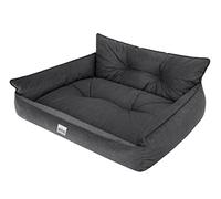 Cama para perros y mascotas, cama acolchada para perros, cama para perros, cama para mascotas, sofá para perros, grafito, XXL - 106 x 80 cm