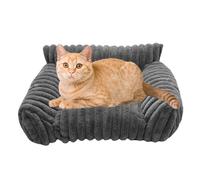 Cama para sofá de gato, de algodón de polipropileno, 50 x 40 x 20 cm | No Slip Chew Proof Pet Sofa | Soft Comfortable Cat Dog Bed Cushion For Resting Relaxation In Living Room Bedroom Indoors Patio