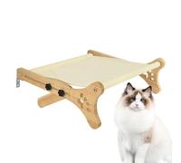 Cama para ventana de gatos, cómoda y ahorra espacio, de madera, para alféizar de la ventana, también al lado de la cama, para gatos escalar, jugar a descansar, interior y exterior