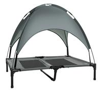 Cama PawHut para perro o gato con soporte para patas, gran comodidad, tela Oxford perforada con microperforaciones anti-UV + sombrilla + bolsa de transporte incluida