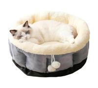 Cama Peluche Para Mascotas - 40x40x14 Centímetro, Muebles de Vellón, Sofá Inferior Antideslizante | Felino Canine Kitteh Tumbona acolchada Perrera Cajón Viajar Coche Casa Casa Vacaciones