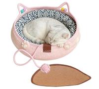 Cama Pequeña para Mascotas | Suave Lavable Antideslizante Decoración para Habitación,para Mascotas, Juego de Cama para Gato | para Dormir, Jugar, Enriquecimiento, Interacción y Relajación Todo el Año,