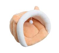 Cama Perro Cama Gato Cama para Mascotas Pet Bed Cute Yellow Plush Pet Puppy Cave Bed Cat Sleep Bag Small Dog Cat Sleeping Bag Pet Tools War Camas para Perros Camas de Gatos ( Color : Oranje , Size : 4