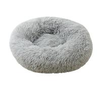 Cama Perro Cama Gato Cama para Mascotas Small Calming Donut Cat Dog Bed Anti-Anxiety Washable Round Cozy Soft Fluffy Faux Fur Pillow Cuddler Camas para Perros Camas de Gatos ( Color : A , Size : 50*50