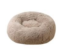 Cama Perro Cama Gato Cama para Mascotas Small Calming Donut Cat Dog Bed Anti-Anxiety Washable Round Cozy Soft Fluffy Faux Fur Pillow Cuddler Camas para Perros Camas de Gatos ( Color : B , Size : 60*60