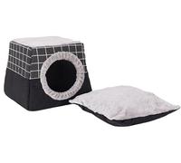 Cama Perro Cama Gato Cama Para Perros Geteawily Cat Sleeping Bag, Soft Shelter Self Warming Cat Bag Washable Plush, Cat Bed Sleeping Bag Keep Warm Fleece Cotton Inside for Autumn Winter Cats Kitten Do